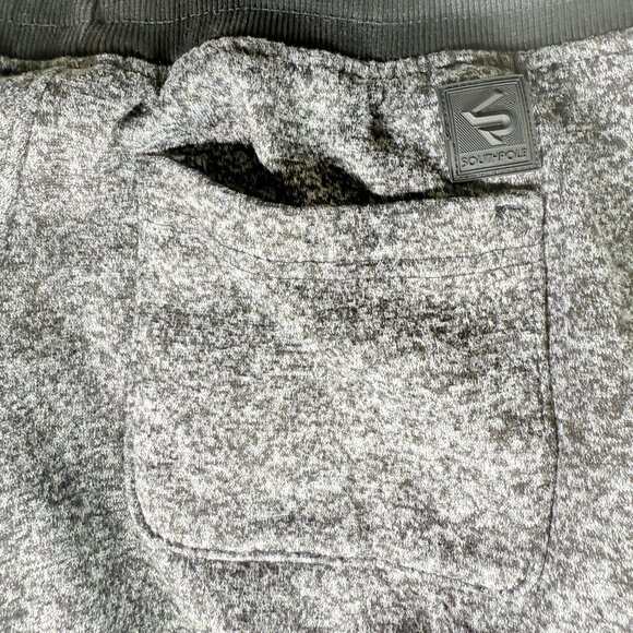 Vtg Southpole Joggers Mens Large Gray Black Sweat Pants Fleece Athleisure Y2K - Picture 3 of 9